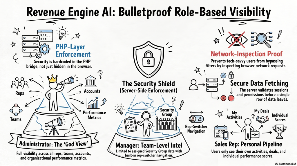 Role-Based Visibility Enforced Server-Side