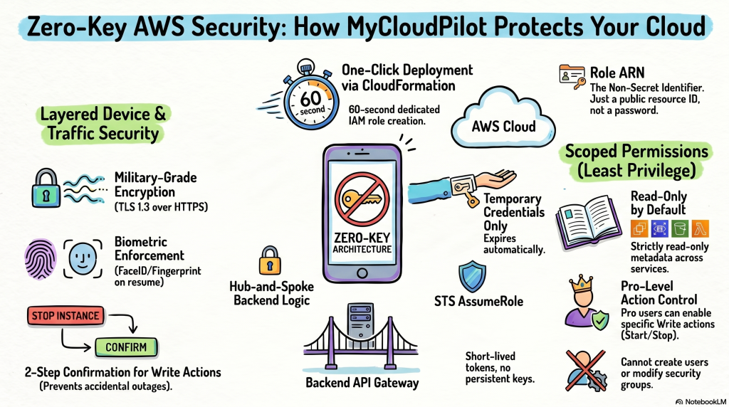 Zero-Key AWS Security - No Access Keys Stored on Your Device