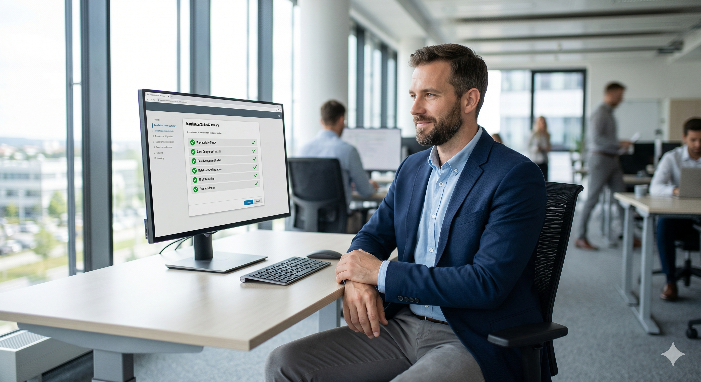 CRM admin reviewing checklist before installing extension